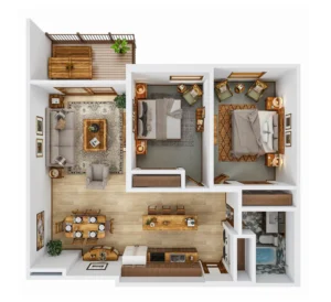 3D Virtual Staging, style 12