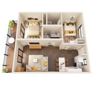 3D Virtual Staging, style 2